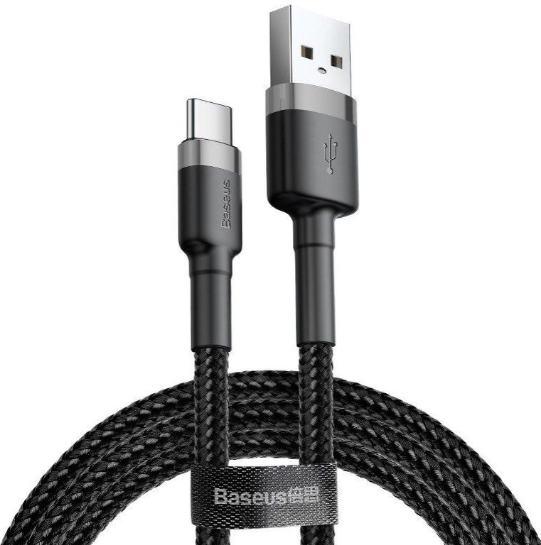 Baseus dátový kábel Cafule USB-C 3m 2A šedo-čierny 6953156296343 NoName