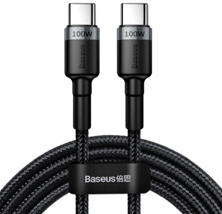 Baseus dátový kábel Cafule USB-C PD2.0 100W 2m 20V 5A šedo-čierny 6953156216365 NoName