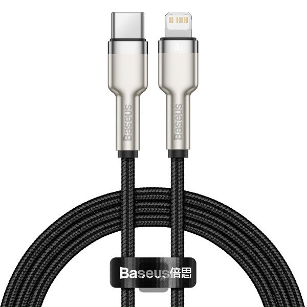Baseus dátový kábel Cafule USB-C/Lightning 1m PD 20W čierny 6953156202061 NoName