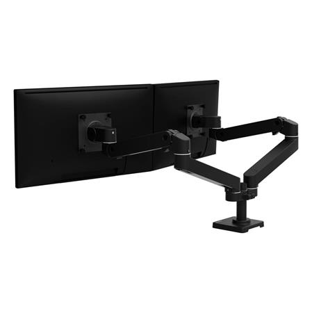ERGOTRON LX Pro Dual Side-by-Side Arm , stolní dvouramenný držák pro 2 monitry, černá 45-686-292 Ergotron