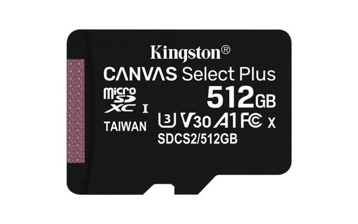 KINGSTON 1TB microSDXC CANVAS Plus Memory Card 150MB/s Read, UHS-I Speed Class, U3, V30, A1 - bez adaptéru SDCS3-1TBSP Kingston