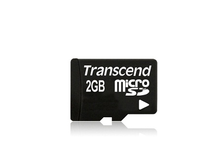 Transcend 2GB microSD paměťová karta (bez adaptéru) TS2GUSDC