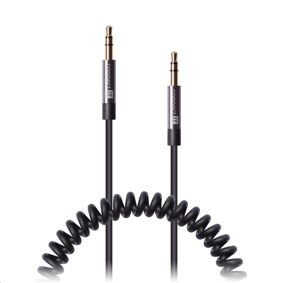 CONNECT IT Wirez 3,5 mm jack (M) - 3,5 mm jack (M), spojovací, krútený, 1,8 m CI-480 Connect IT