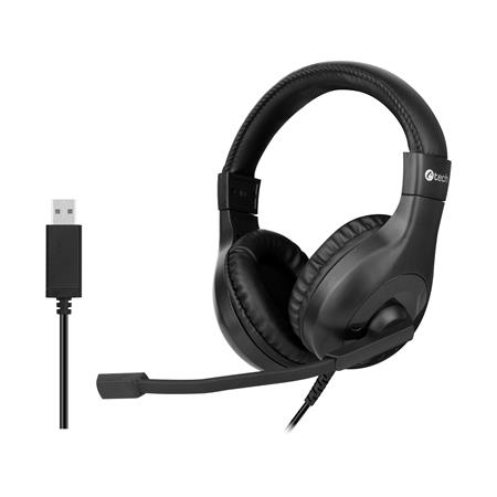 Slúchadlá k PC C-TECH MHS-05U, USB čierna C-Tech