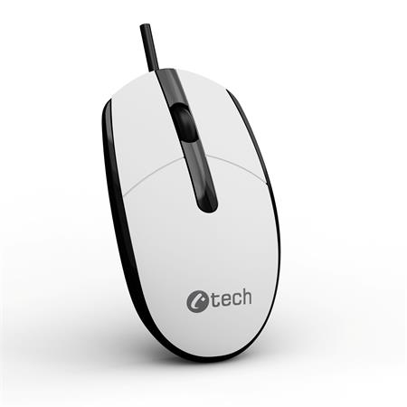 Myš C-TECH WM-10, čiernobiela, USB WM-10W C-Tech