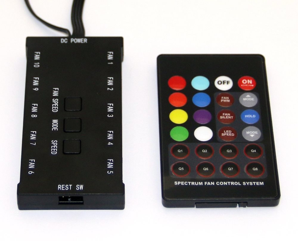 EUROCASE controller + dálkový ovladač pro RGB ventilátor (full colors) CB-RC-VENfc Eurocase