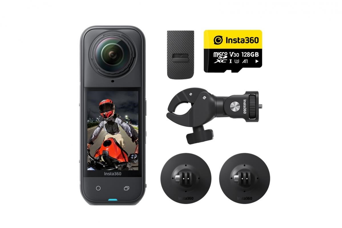 Insta360 X5 motocyklový balíček - akční kamera X5 + příslušenství na motorku INST752