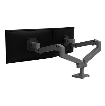 ERGOTRON LX Pro Dual Side-by-Side Arm , stolní dvouramenný držák pro 2 monitry, šedá 45-686-293 Ergotron