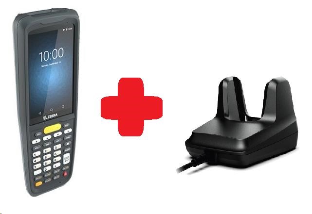 Zebra MC2700, 2D, SE4100, 3/32GB, BT, Wi-Fi, 4G, Func. Číslo., GPS, Android + kolíska KT-MC27BK-2B3S3RW