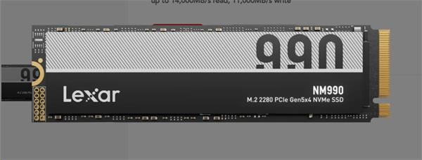 Lexar Lexar® 2TB NM990 M.2 NVMe PCIE up to 14000MB/s Read and 10000 MB/s write LNM990X002T-RNNNG
