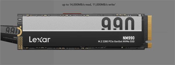 Lexar Lexar® 4TB NM990 M.2 NVMe PCIE up to 14000MB/s Read and 10000 MB/s write LNM990X004T-RNNNG