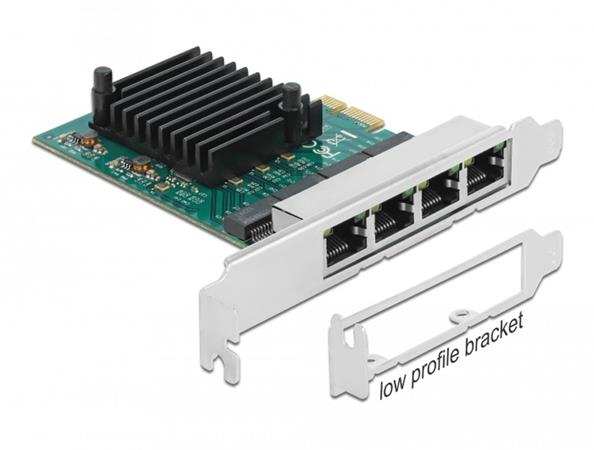 Delock PCI Express x1 karta na 4 x Gigabit LAN 89025 DeLock