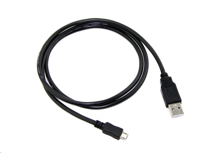 Kabel C-TECH USB 2.0 AM/Micro, 1m, černý CB-USB2M-10B C-Tech