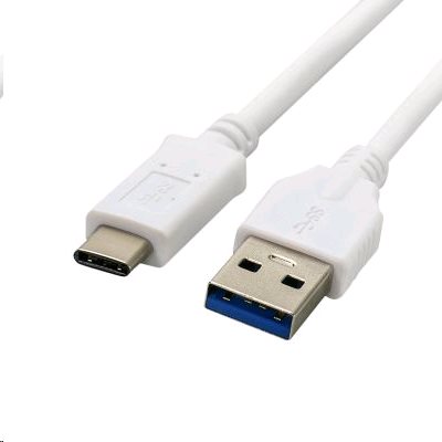 Kabel C-TECH USB 3.0 AM na Type-C kabel (AM/CM), 1m, bílý CB-USB3C-10W C-Tech