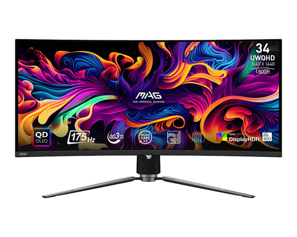MSI MAG/341CQP/34''/QD-OLED/wQHD/175Hz/0,03ms/Čierna/3R MAG 341CQP QD-OLED