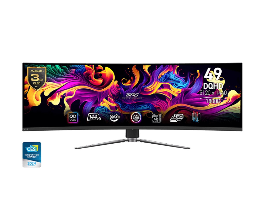 MSI MPG/491CQP-QD/49''/QD-OLED/DQHD/144Hz/0,03ms/Čierna/3R MPG 491CQP QD-OLED