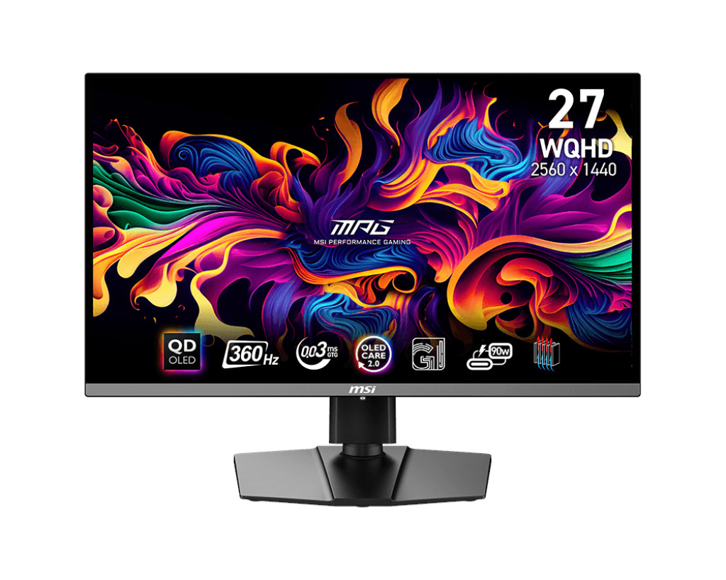 MSI MPG/271QRX/26,5''/QD-OLED/QHD/360Hz/0,03ms/Čierna/3R MPG 271QRX QD-OLED