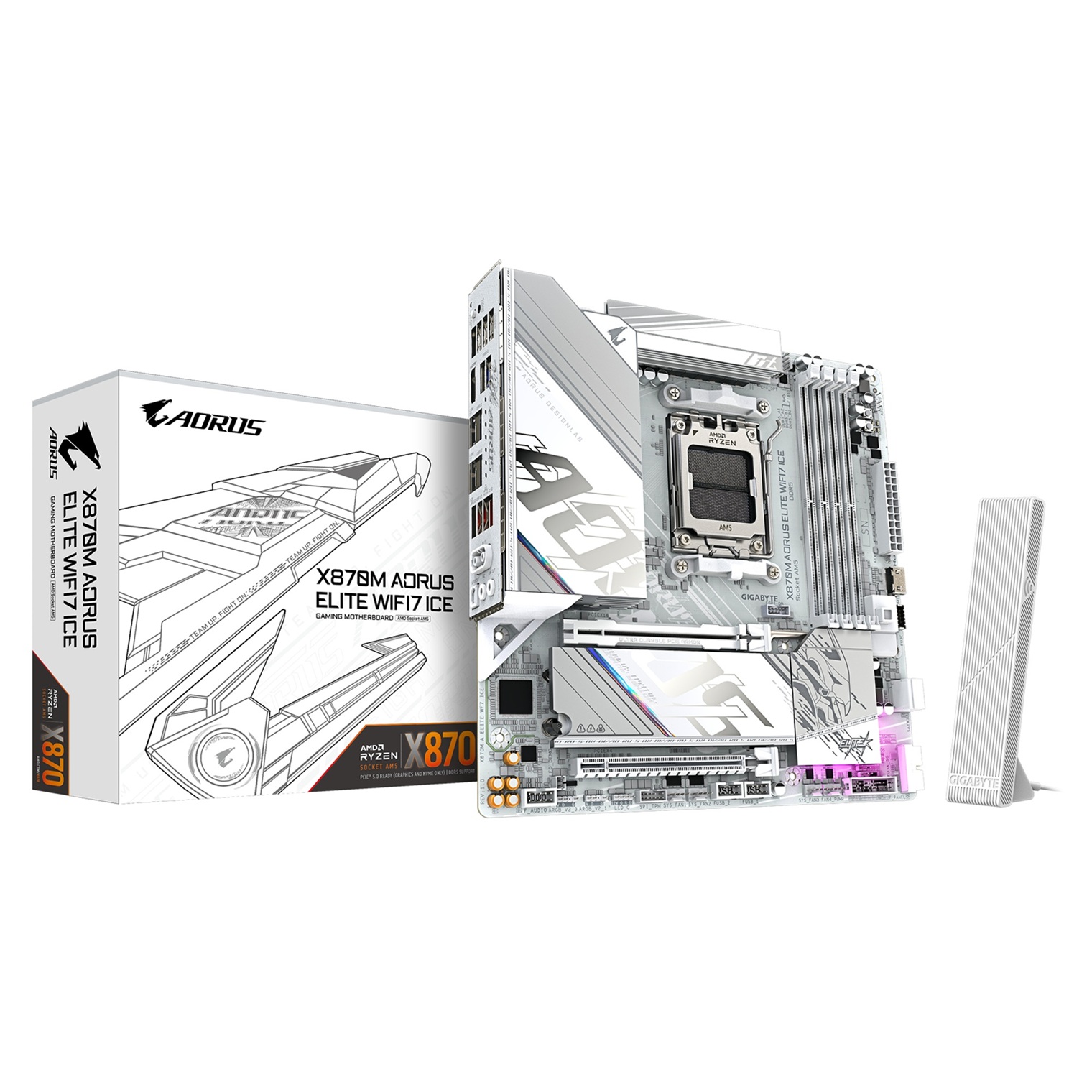 GIGABYTE X870 AORUS ELITE WIFI7 ICE/AM5/mATX X870M A ELITE WF7 ICE Gigabyte