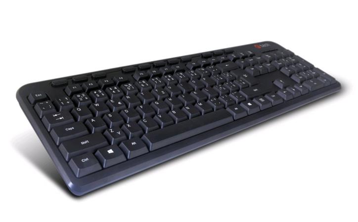 OEM C-TECH CZ/SK KB-102M USB slim black multimediální KB-102M-U-BL C-Tech