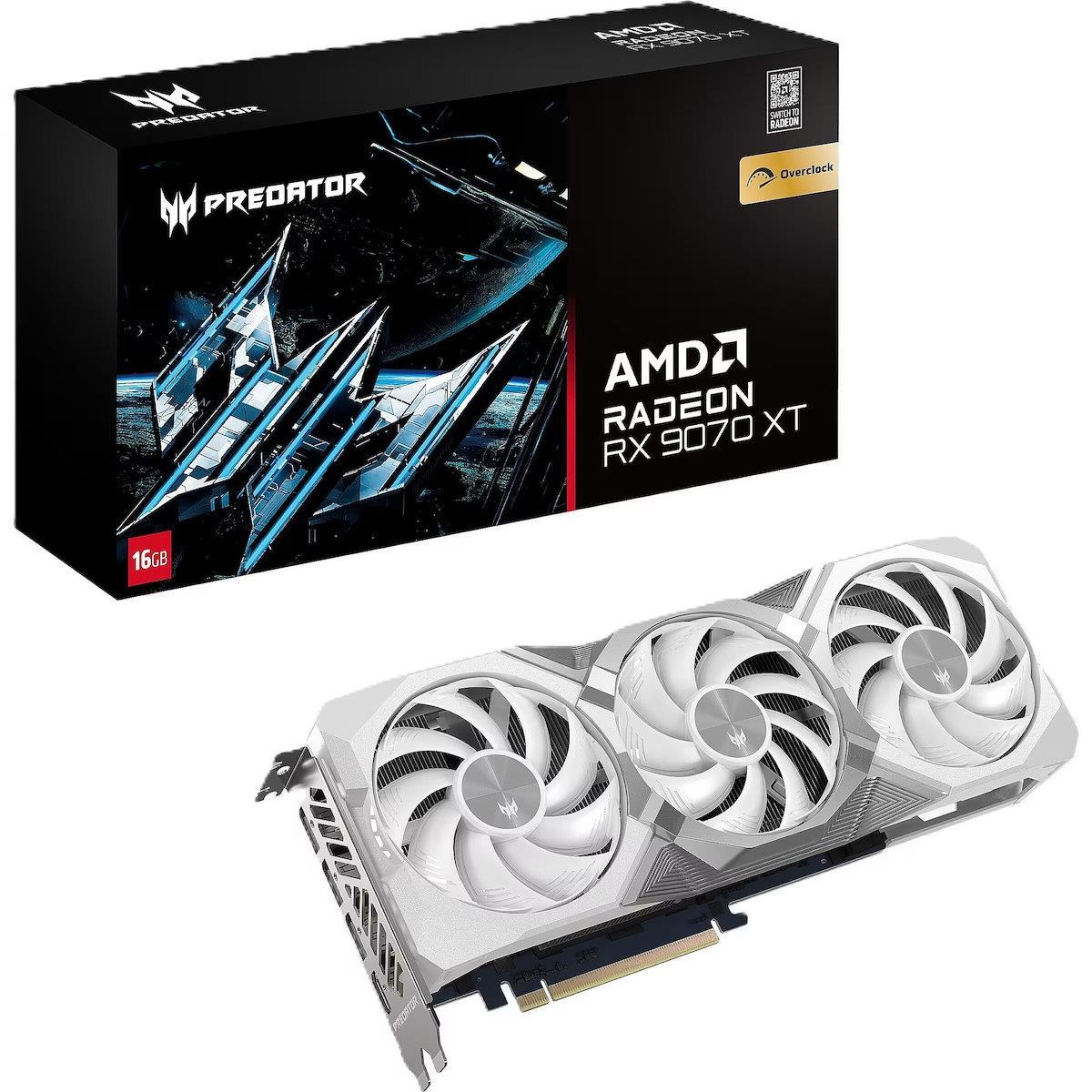 Acer PREDATOR BIFROST Radeon RX 9070 XT White/OC/16GB/GDDR6 DP.Z4FWW.P02
