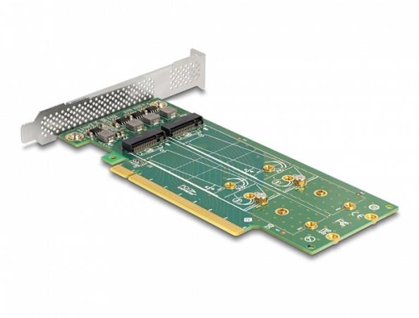 Delock Karta PCI Express 4.0 x16 na 4 x interní M.2 Key M 110 mm NVMe - rozvětvení - Low Profile 90090 DeLock