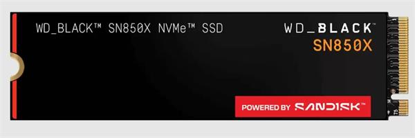 Western Digital WD Black SN850X POWERED BY SANDISK/2TB/SSD/M.2 NVMe/5R WDS200T2X0E-00BCA0 SanDisk