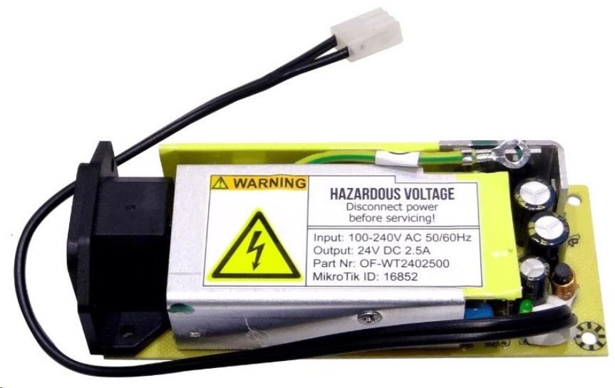 MikroTik 24V2APOW - 24V, 2.náhradný napájací zdroj 5A pre CCR1009-7G-1C-1S+ a CRS317-1G-16S+RM