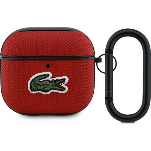 Lacoste Petit Pique Croc Logo Patch Púzdro pre AirPods 4 červené 57983127256