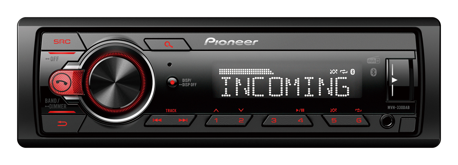 Pioneer MVH-330DAB autorádio s USB, Bluetooth a DAB tunerom