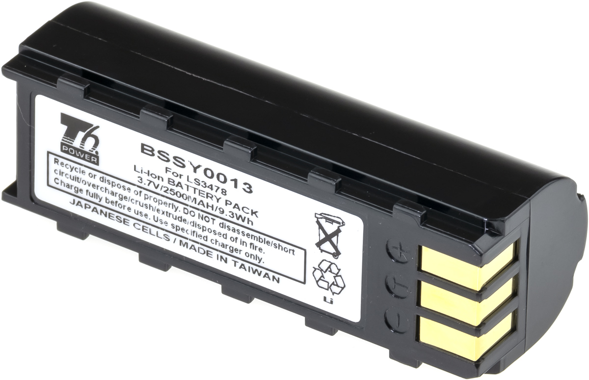 Baterie T6 power Symbol Motorola Zebra LS3478, LS3578, DS3478, DS3578, 2500mAh, 9,3Wh, Li-ion BSSY0013