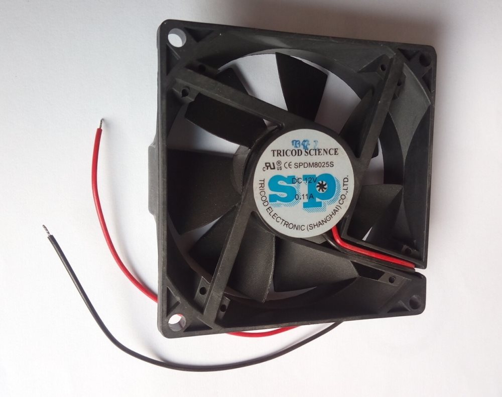 EUROCASE ventilátor 80mm, 12V/0,11A (bez konektoru) 841451901077 Eurocase
