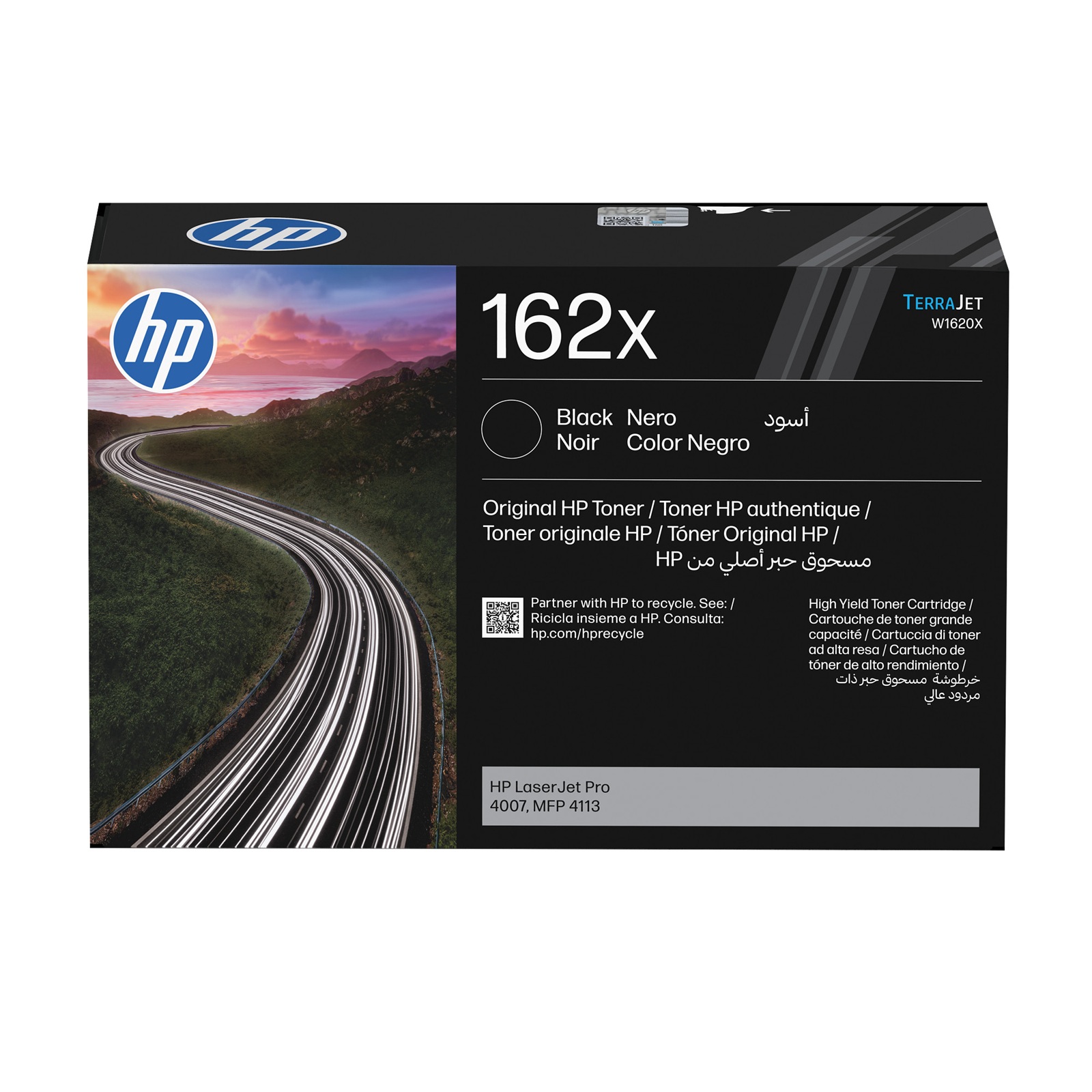 Čierna tonerová kazeta HP 162X LaserJet (cca 10.000 stran) W1620X