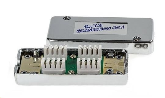 Spojovací box STP Cat6 narážecí, stříbrná SB-STP-C6-SLR OEM