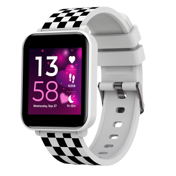 Canyon Joyce KW-43, smart hodinky pre mládež, IPS displej 1.54´´, IP67, Entertainment, hry, športy, notifikácie, biele CNE-KW43WB