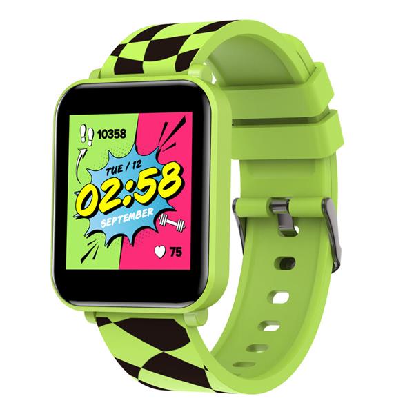 Canyon Joyce KW-43, smart hodinky pre mládež, IPS displej 1.54´´, IP67, Entertainment, hry, športy, notifikácie, zelené CNE-KW43YB