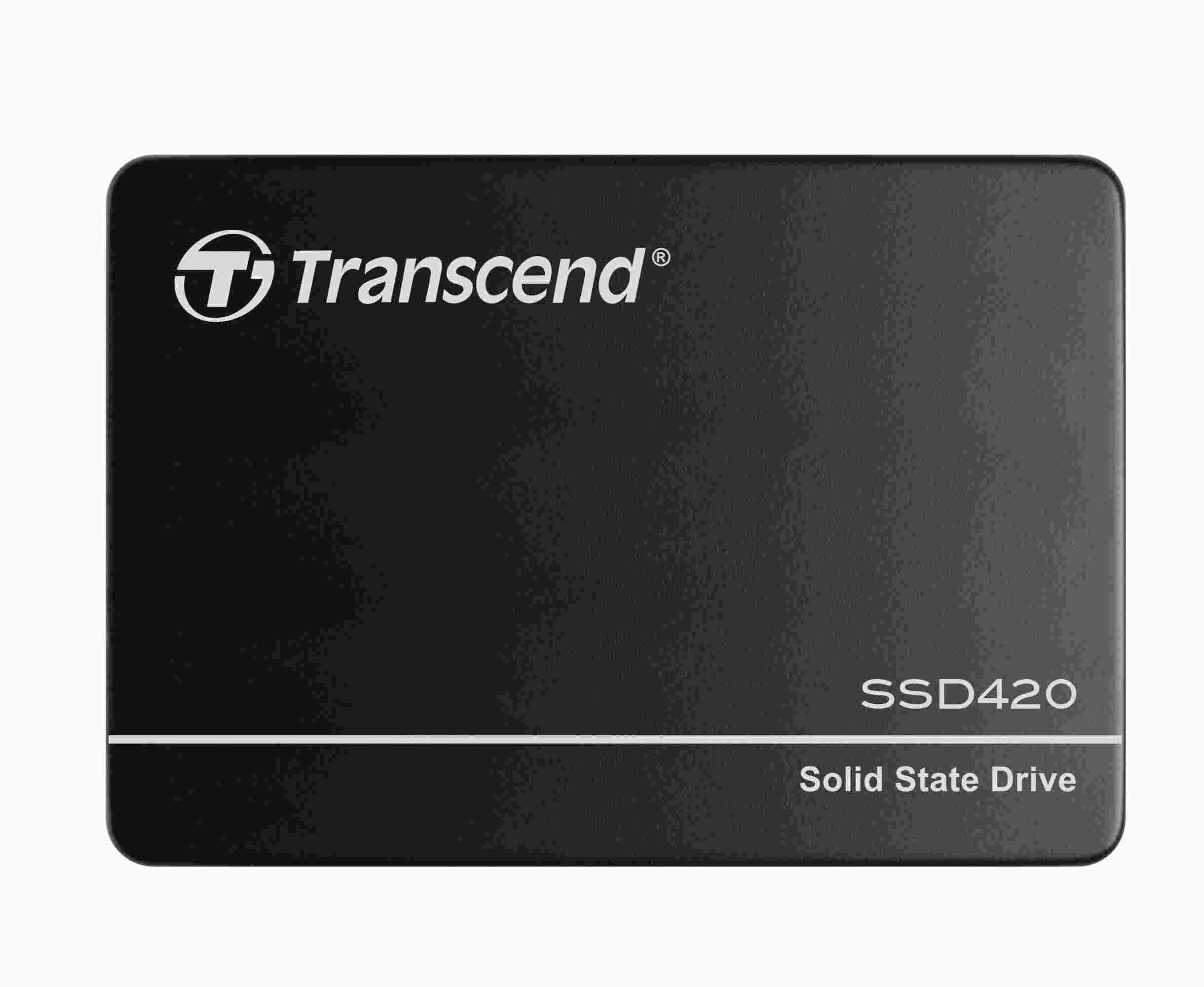 TRANSCEND SSD420K 128GB Industrial SSD disk2.5" SATA3, MLC, Ind., Aluminium case, černý TS128GSSD420K Transcend