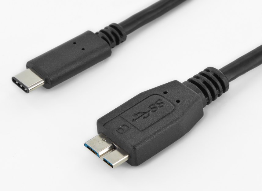 PremiumCord USB-C/M - USB 3.0 Micro-B/M, 0,6m ku31cmb06bk