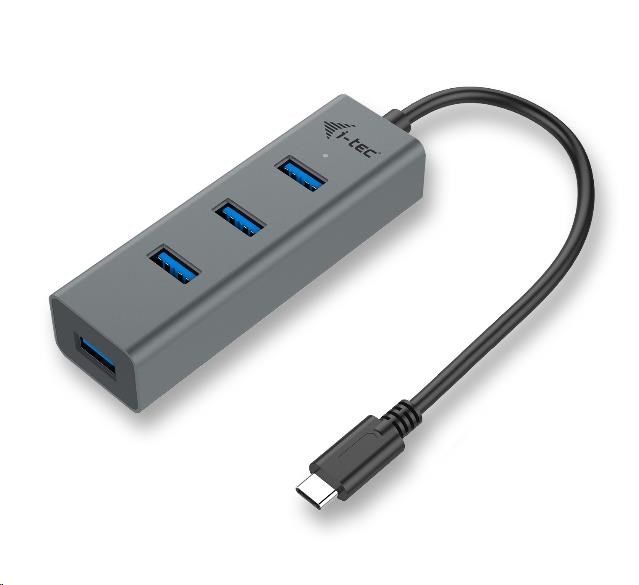 i-tec USB-C Metal 4-portový HUB, 4x USB 3.0 C31HUBMETAL403 I-Tec