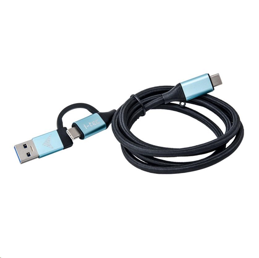 i-tec kabel USB-C na USB-C s integrovanou redukcí na USB-A/3.0 C31USBCACBL I-Tec