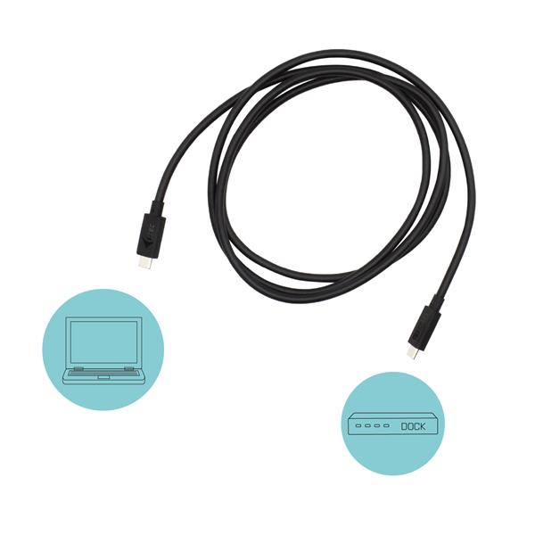 i-tec Thunderbolt 3 – Class Cable, 40 Gbps, 100W Power Delivery, USB-C Compatible, 150cm TB3CBL150CM I-Tec
