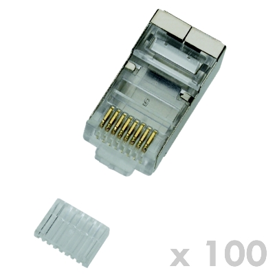 DATACOM Konektor RJ45 STP 8p8c Cat6 drát 100ks 4135