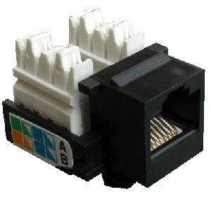 DATACOM Keystone cat5E black UTP 4000