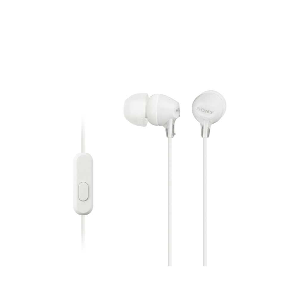 SONY sluchátka MDR-EX15AP, handsfree, bílé MDREX15APW.CE7 Sony