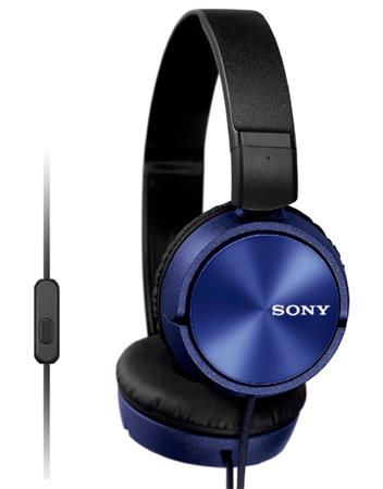 SONY sluchátka MDR-ZX310AP, handsfree, modré MDRZX310APL.CE7 Sony