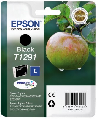 Epson Singlepack Black T1291 DURABrite Ultra Ink C13T12914012