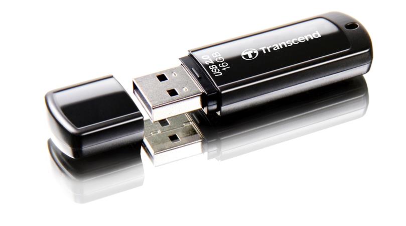 TRANSCEND Flash disk 16GB JetFlash®350, USB 2.0 (R:13/W:4 MB/s) čierna TS16GJF350 Transcend