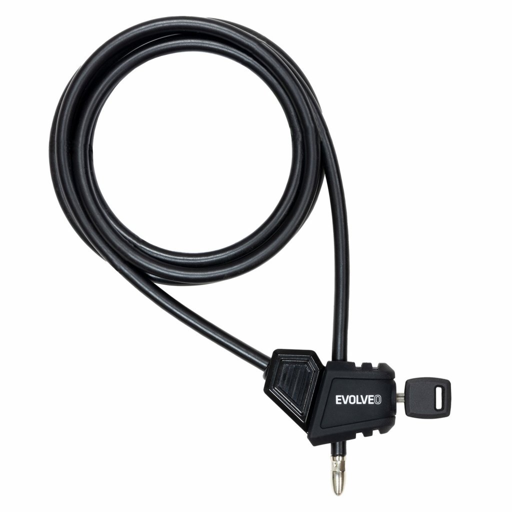 EVOLVEO StrongVision LOCK, lanový nastavitelný zámek 8mm x 2m CAM-LOCK Evolveo