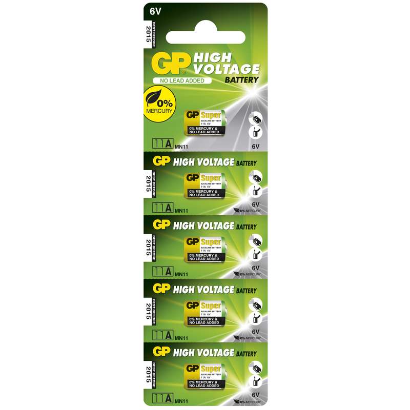 GP Batteries Alkalická Baterie GP 11A - 5ks 1021001115 GP Baterie