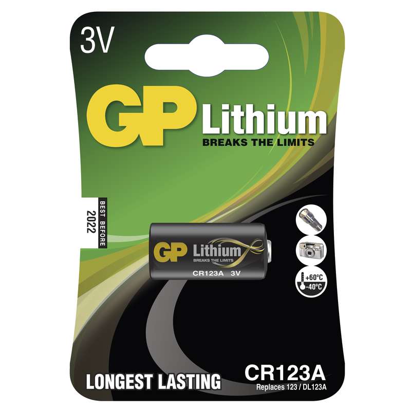 GP Batteries Lithiová baterie GP CR123A - 1ks 1022000111 GP Baterie
