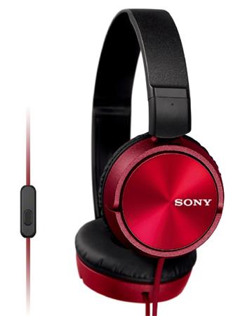 SONY sluchátka MDR-ZX310AP, handsfree, červené MDRZX310APR.CE7 Sony